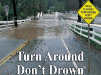 Turn around don't drown