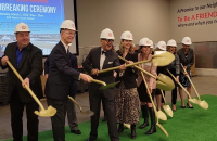 Ground breaking of the Tarrant Area food bank's agricultural food hub