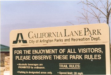 California Lane Park, Arlington, Texas