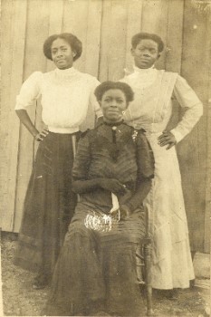 Three unidentified African American women