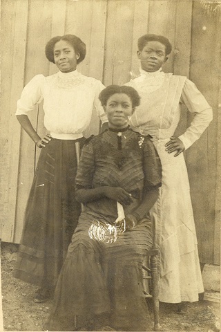 three unknown African-American women, ca. 1900