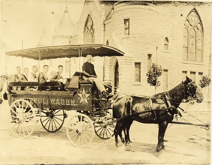 Fort Worth YMCA Gospel Wagon, circa 1890