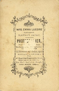 Emma Lucore photograph, circa 1888-1893