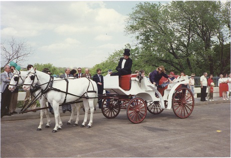 Carriage at Park Hill Bridge dedication, April 5, 1990