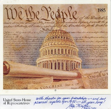 We the People calendar, 1985