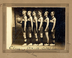 Basketball Team 1916 Seymour Texas