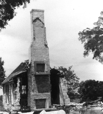 Ruins of the Beckett Hourse in Grapevine Texas