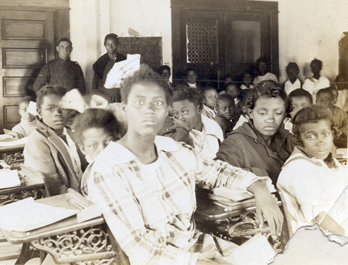 Classroom scene, Colored High School, 1918