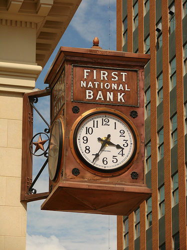 First National Bank Fort Worth Clock