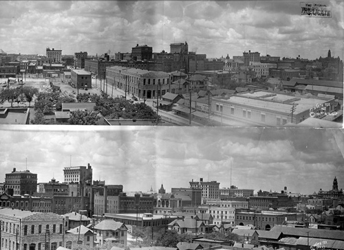 View of the Fort Worth business district, 1911