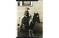 Gary Blevins on a Pony, photograph, circa late 1930s