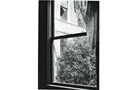 View Looking Out from Robert McCart House Window, photograph, by Gary Blevins, circa early 1970s