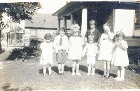 Mozelle Dodge with other children