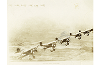 Battle Fleet Fighters in Air, copy of photograph, undated
