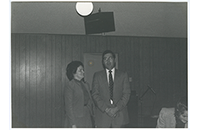 Reverend John C. Benson & Mrs. Sharon Benson Up Close, First United Pentecostal Church, 1983 (088-007-021)
