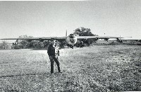 Mike Spraggins and B-36 bomber (093-007-126)