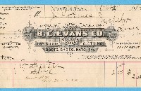 B.L. Evans Co. receipt