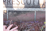 Arthur Prescott, Johnson Cemetery