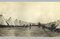 Camp Bowie tents and soldiers, 1918 (007-045-445)