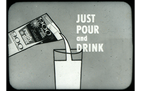 Borden's Ready Diet Milk and First National Bank, WBAP TV Advertising Slide, circa 1960s (021-009-656)