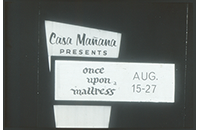 Casa Manana, Once Upon a Mattress, Penney's, WBAP TV Channel 5 Advertising Slide, circa 1960s (021-009-656)