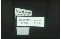 Casa Manana, West Side Story, First National Bank, WBAP TV Channel 5 Advertising Slide, circa 1960s (021-009-656)