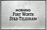 Fort Worth Star Telegram Morning, WBAP TV Channel 5 Advertising Slide, circa 1960s (021-009-656)
