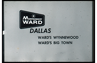 Montgomery Ward Dallas, Wynnewood, Big Town, WBAP TV Channel 5 Advertising Slide, circa 1960s (021-009-656)