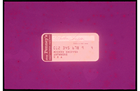 Penney's Modern Shopper Charge Card, WBAP TV Channel 5 Advertising Slide, circa 1960s (021-009-656)