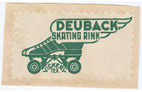 Green Deuback Skating Rink Winged Sticker, Dallas, Vickery (019-024-656)