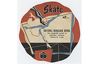 Irving Roller Rink Sticker, Front (019-024-656)