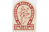 Midtown Roller Drome Sticker, San Antonio (019-024-656)