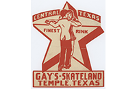 Gay's Skateland Temple Sticker, Front (019-024-656)