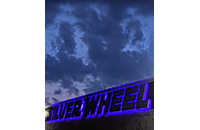 Silver Wheel Skating Rink 5, Neon Sky, Night Sky Clouds, White Settlement, Jamie Powell Sheppard, August 4, 2021 (019-024-656)