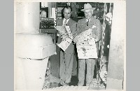 Amon G. Carter and Amon G. Carter, Jr. at Fort Worth Star-Telegram, 1949 (019-037-683)