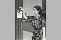 Pat Downing using first crosswalk button in Fort Worth