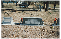Close-Up of Representative Headstone in Tye Cemetery (FIC-011-998)