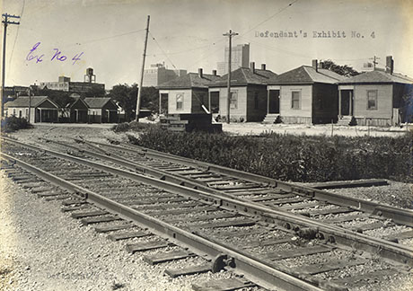 View of houses and downtown