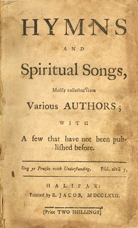 1772 Hymnal title page