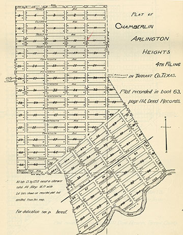 Plat of Chamberlin Arlington Heights