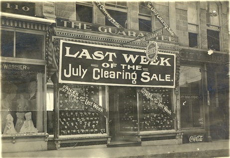 The Guarantee Shoe Store, circa 1920-1923