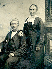 Grandfather George Robertson and first wife Laticia Anne Robertson