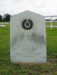 Battle at Village Creek, May 24, 1841.