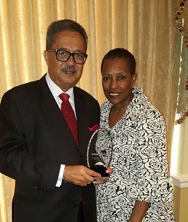 Commissioner Brooks was honored as Elected Official of the year by Cenikor at the Join The Voices For Recovery luncheon.