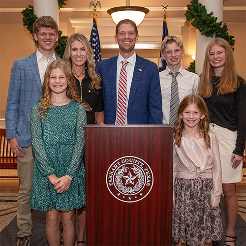 Commissioner Krause and family