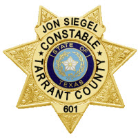 Tarrant County Constable Jon Siegel badge