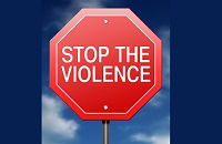 Stop the violence sign