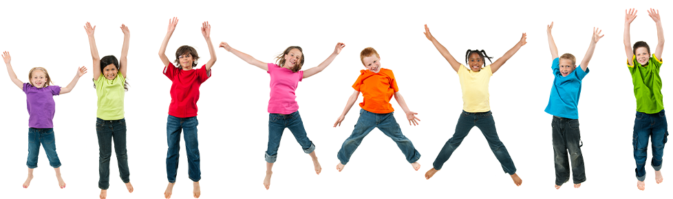 children jumping