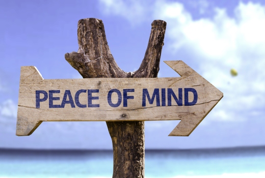 Peace of Mind post sign