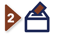 ballot board board two icon